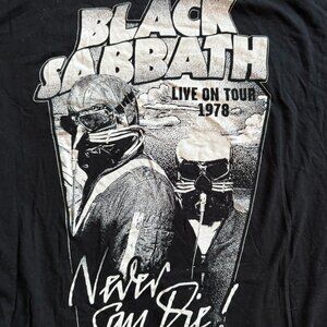 Black Sabbath - Never Say Die - XL Sleeveless Metal Tee
